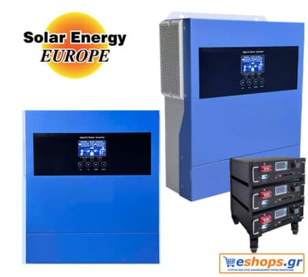 Υβριδικός Inverter Solar Energy Europe 4000 Watt / 24v MPPT 500V/100A πρωτόκολλο RS485 για μπαταρίες λιθίου LifePo4